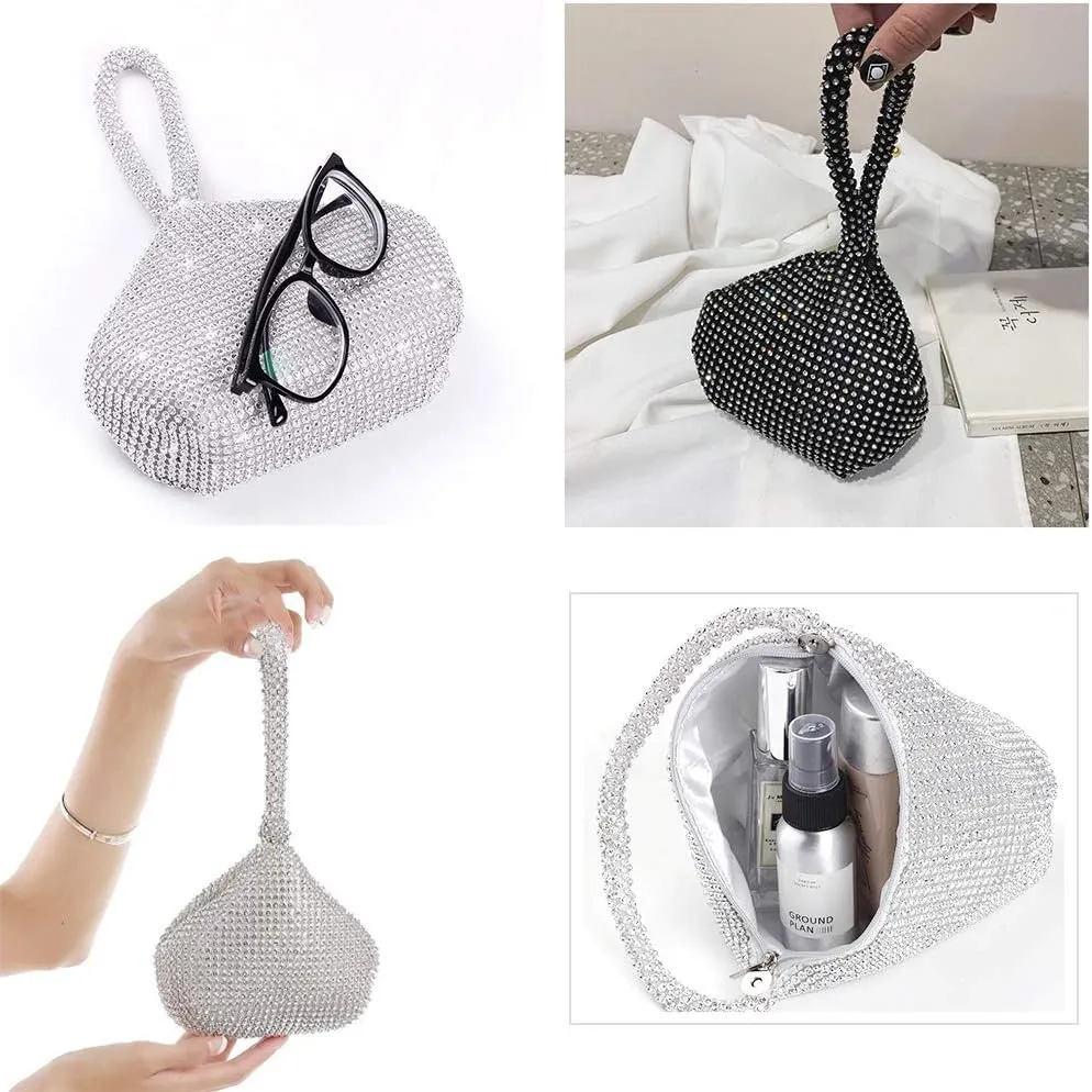 JIAN YA NA Fashion Women Bridesmaid Lady Girl Bride Evening Clutch Bag for Prom Cocktail Party Wedding Engagement