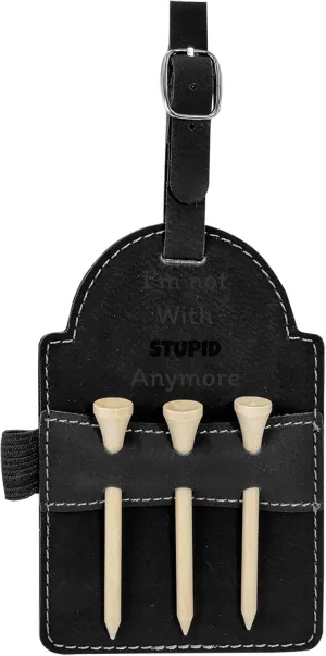 kangarooze Divorce and Break Up Gifts for Golfers Golf Bag Tag with 3 Wooden Tees