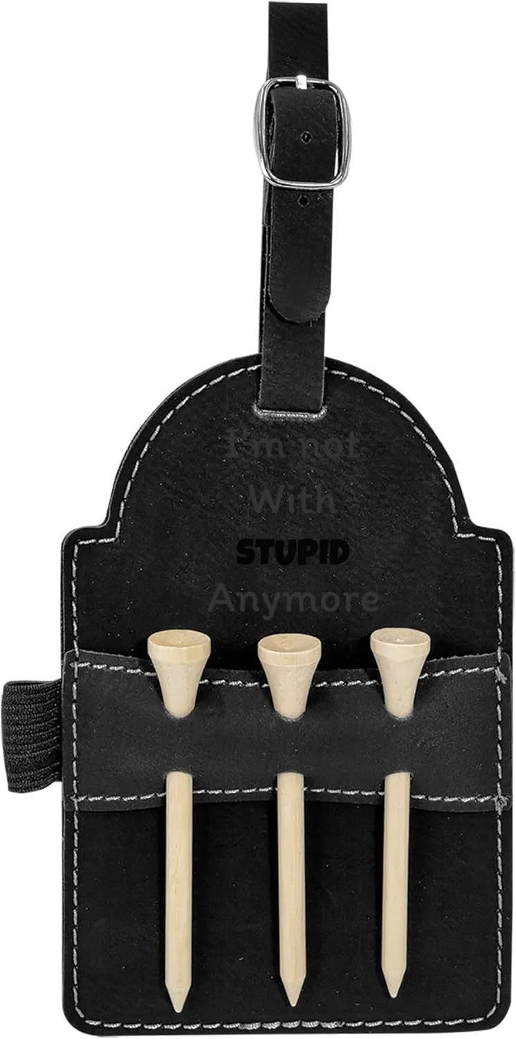 kangarooze Divorce and Break Up Gifts for Golfers Golf Bag Tag with 3 Wooden Tees