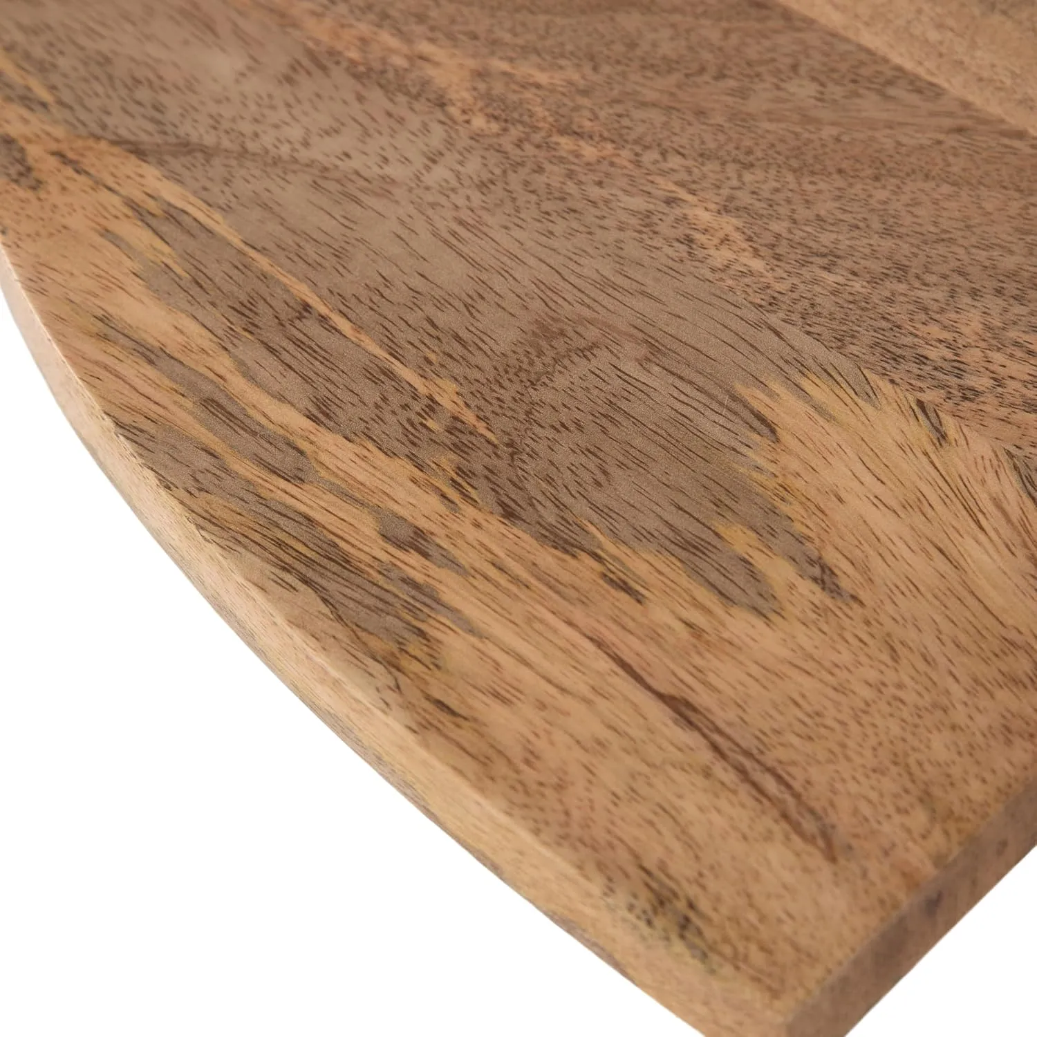 Kate and Laurel Staven Transitional Two-Piece Serving Boards Set, 14 x 10, Set of 2, Natural Wood, Modern Food-Safe Charcuterie Boards from Solid Mango Wood for Use as Kitchen Countertop Décor