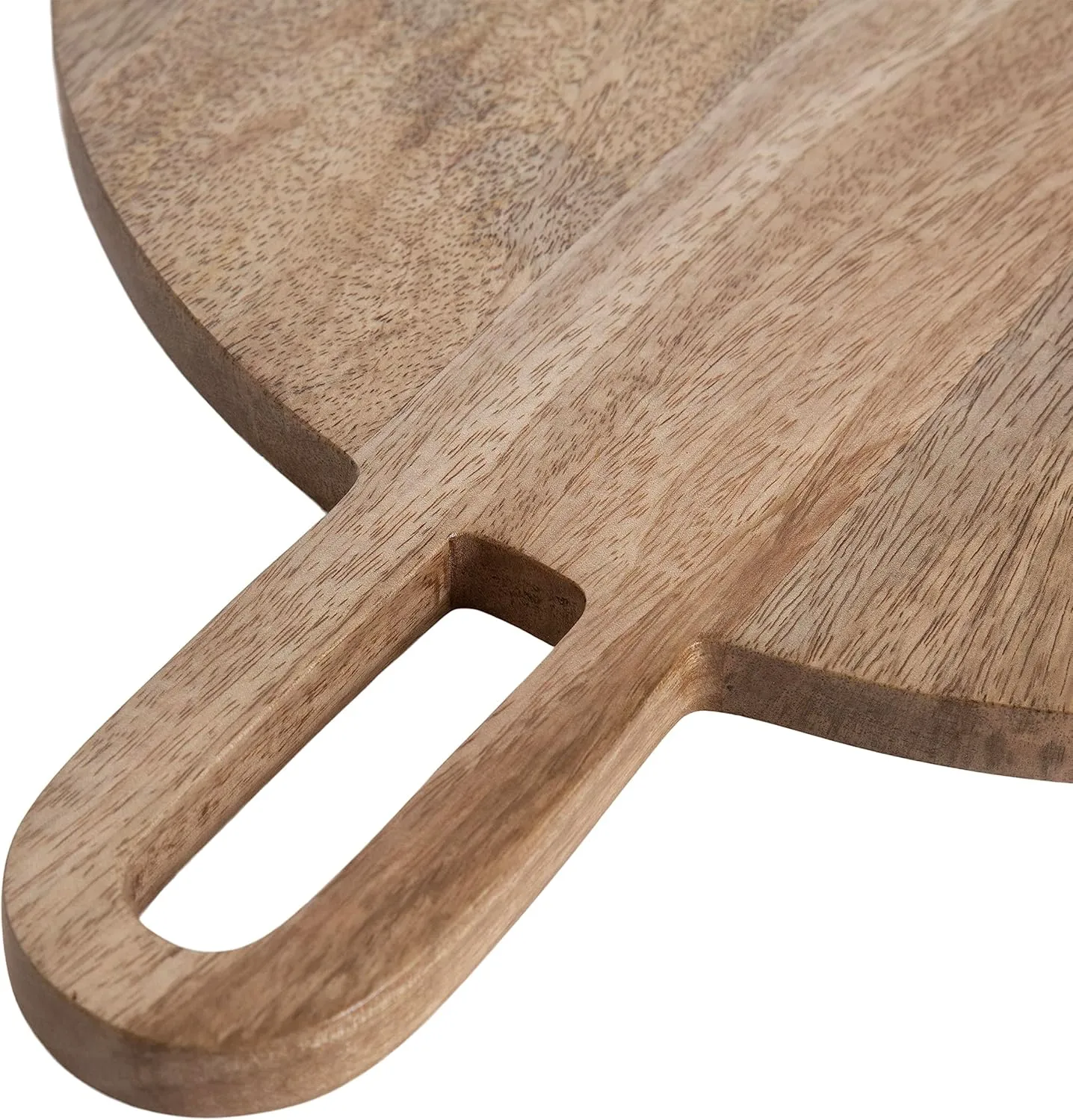 Kate and Laurel Staven Transitional Two-Piece Serving Boards Set, 7 x 22 and 14 x 18, Natural Brown and Black, Modern Food-Safe Charcuterie Boards with Solid Mango Construction