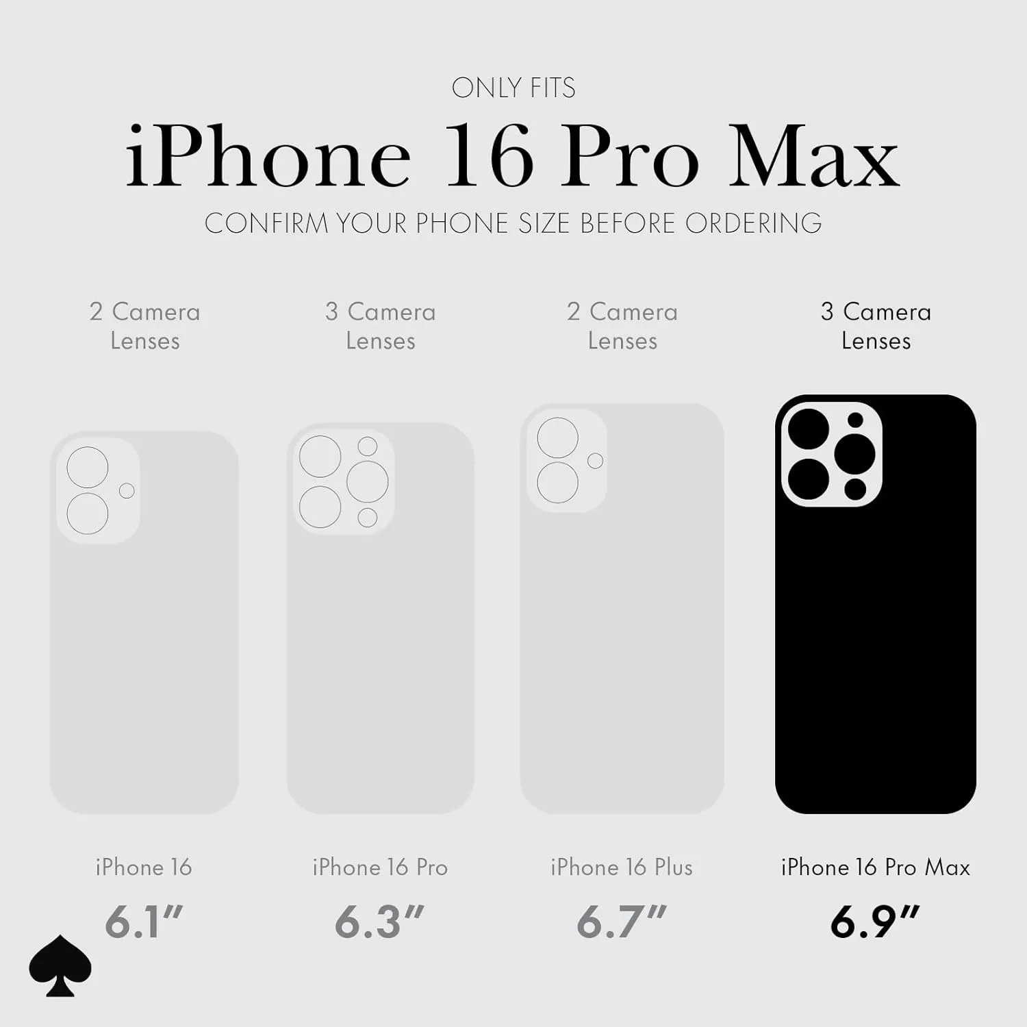kate spade new york iPhone 16 Pro Max Case - Compatible with MagSafe - Designer Phone Case - Wavy Opal Iridescent