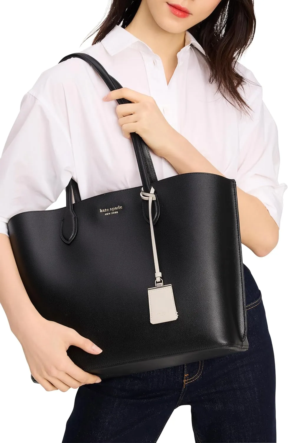kate spade new york Women's Suite Crossgrain Leather Work Tote