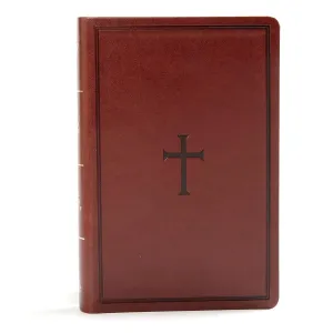 KJV Large Print Personal Size Reference Bible, Brown Leathertouch, Red Letter, Pure Cambridge Text, Presentation Page, Cross-References, Full-Color Maps, Easy-to-Read Bible MCM Type Imitation Leather – Large Print, April 15, 2019