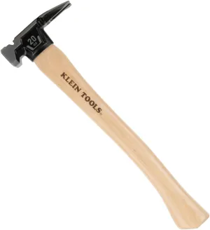 Klein Tools H80920HS Smooth Face Hammer with Straight Claw, 20-Ounce Forged Steel, Hickory Handle, California Framing Style, Magnetic Nail Starter, and Extra-Large Squared Strike Face