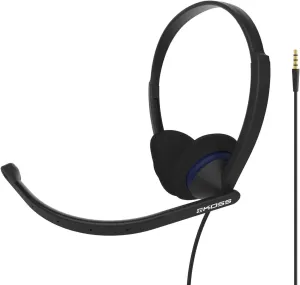 Koss CS200i On-Ear Communication Headset, Boom Microphone, Wired with 3.5mm Plug, Black