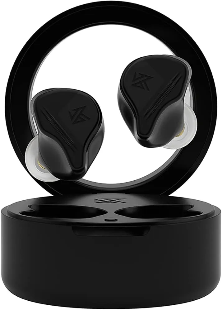 KZ VXS Five Drivers HiFi Bluetooth Headphones/Headset for Audiphile, in-Ear TWS True Wireless Earbuds 1DD 4BA Aptx Long 25H Playback Gaming Sports Earphones, Noise Cancellation Smart Touch IEM Buds