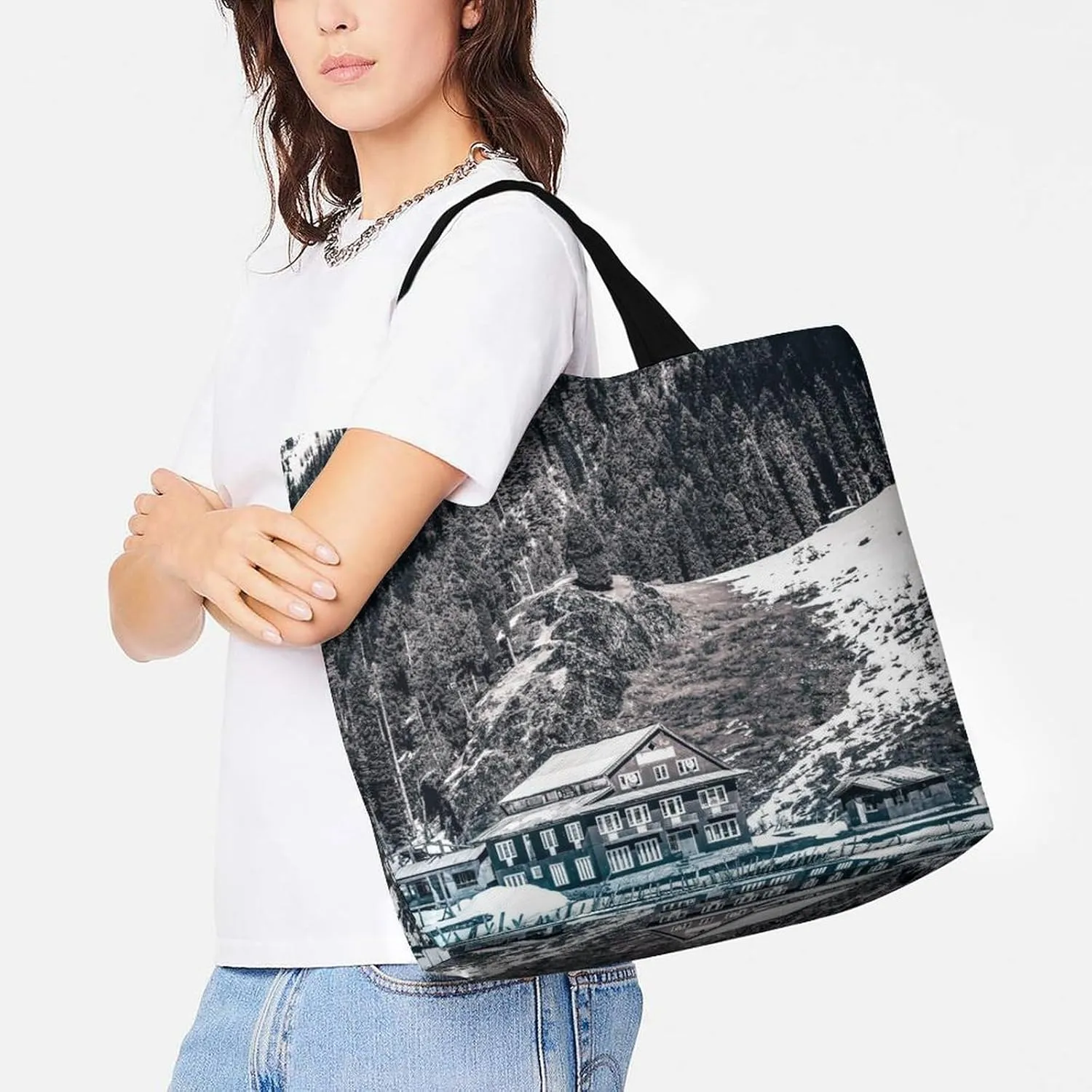 Large Capacity Shopping Tote Bag for Women, Girls
