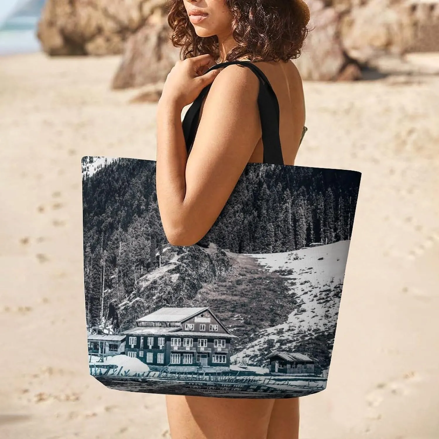 Large Capacity Shopping Tote Bag for Women, Girls