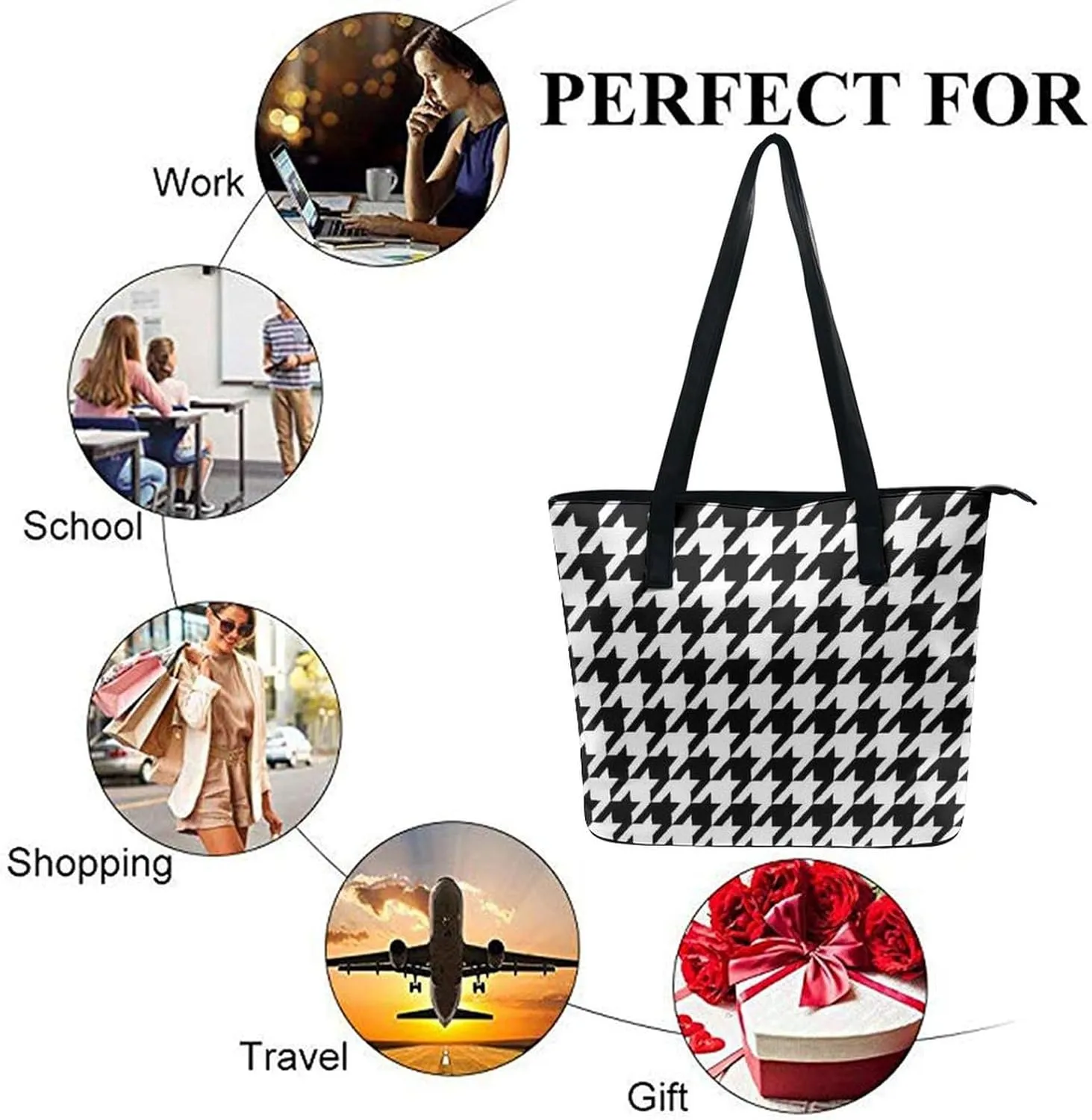 Large Casual Soft Leather Purse Fashion Hobo Handbags Tote Bag With Zipper