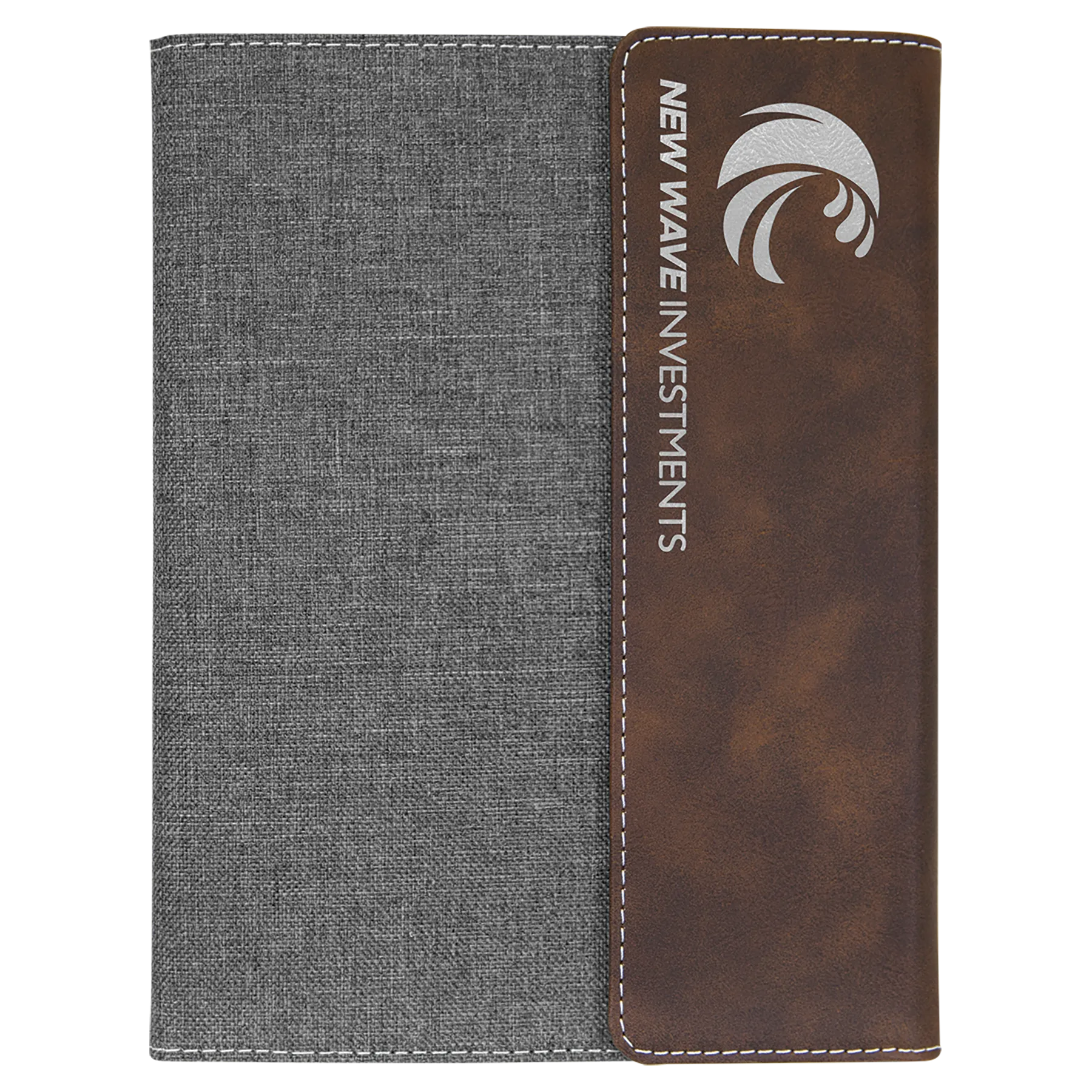 Laserable Leatherette Portfolio w/Notepad