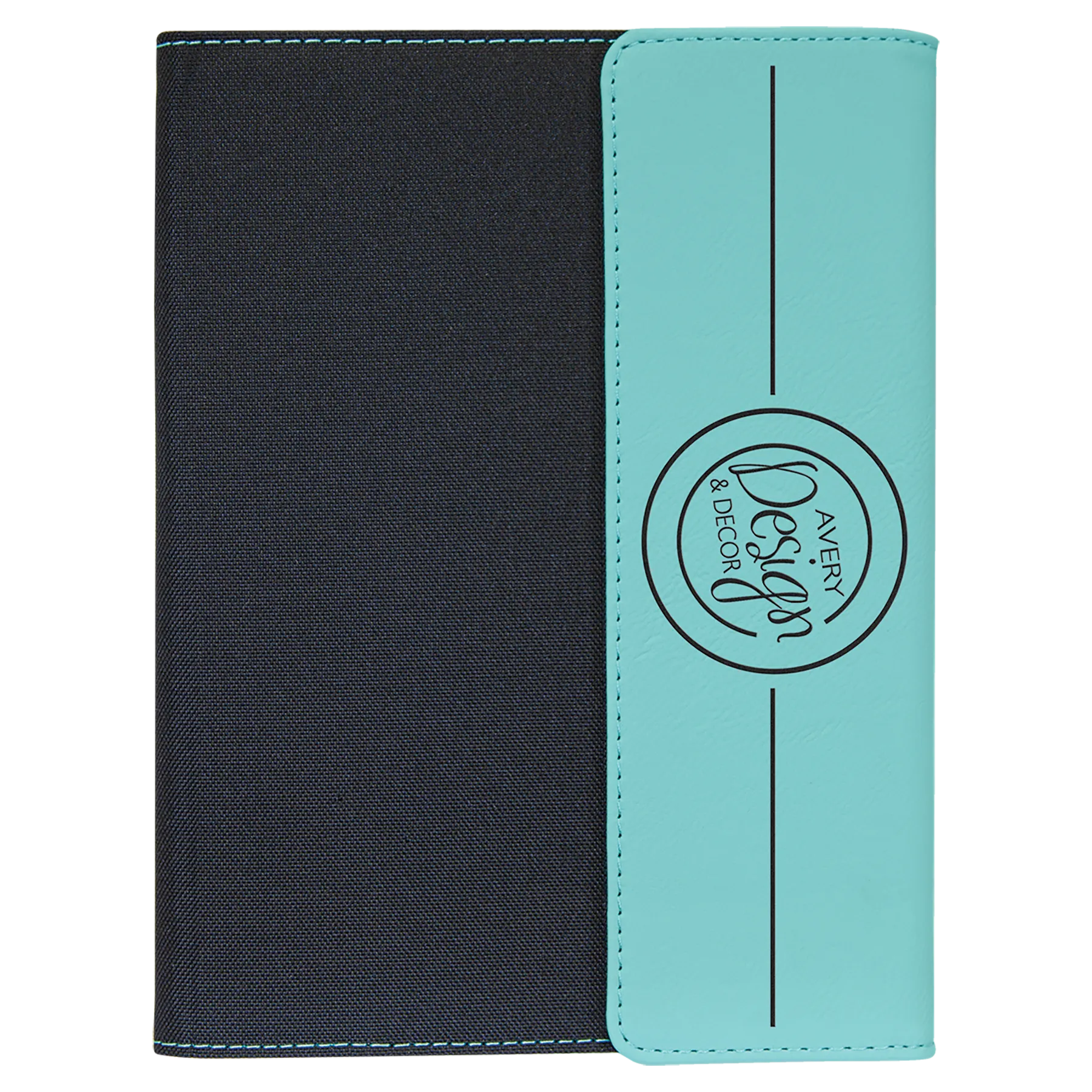 Laserable Leatherette Portfolio w/Notepad