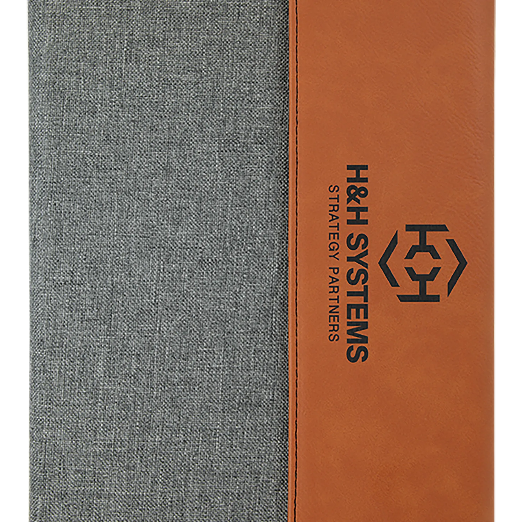Laserable Leatherette Portfolio w/Notepad