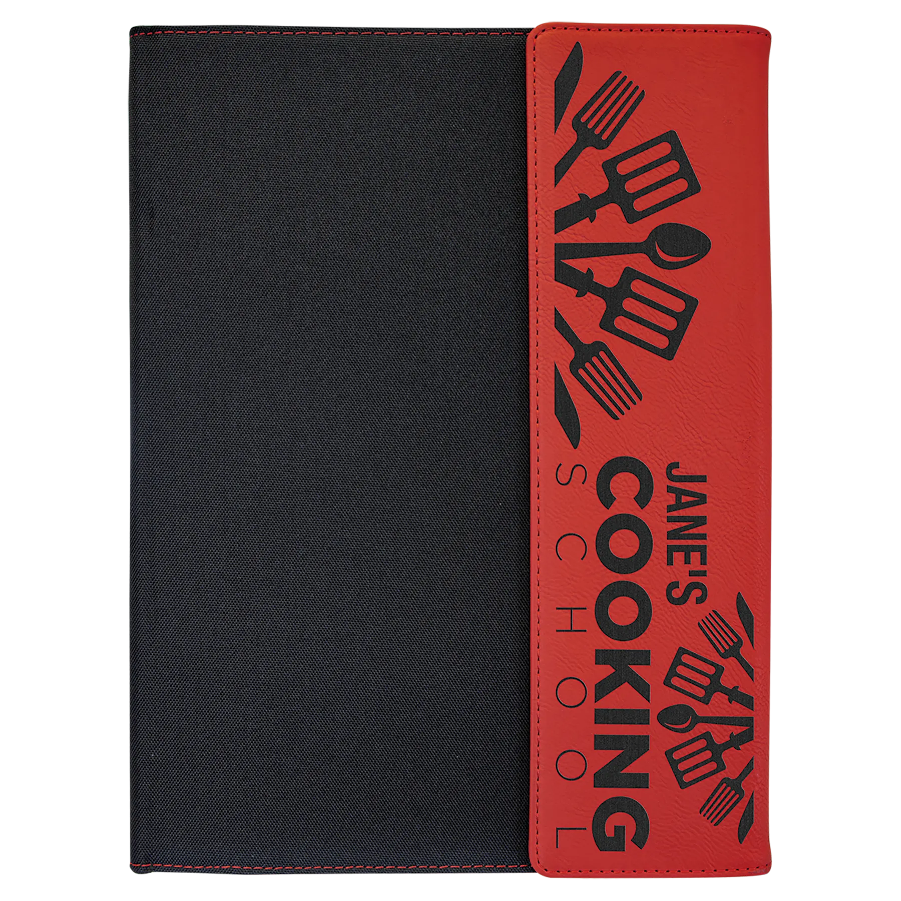 Laserable Leatherette Portfolio w/Notepad