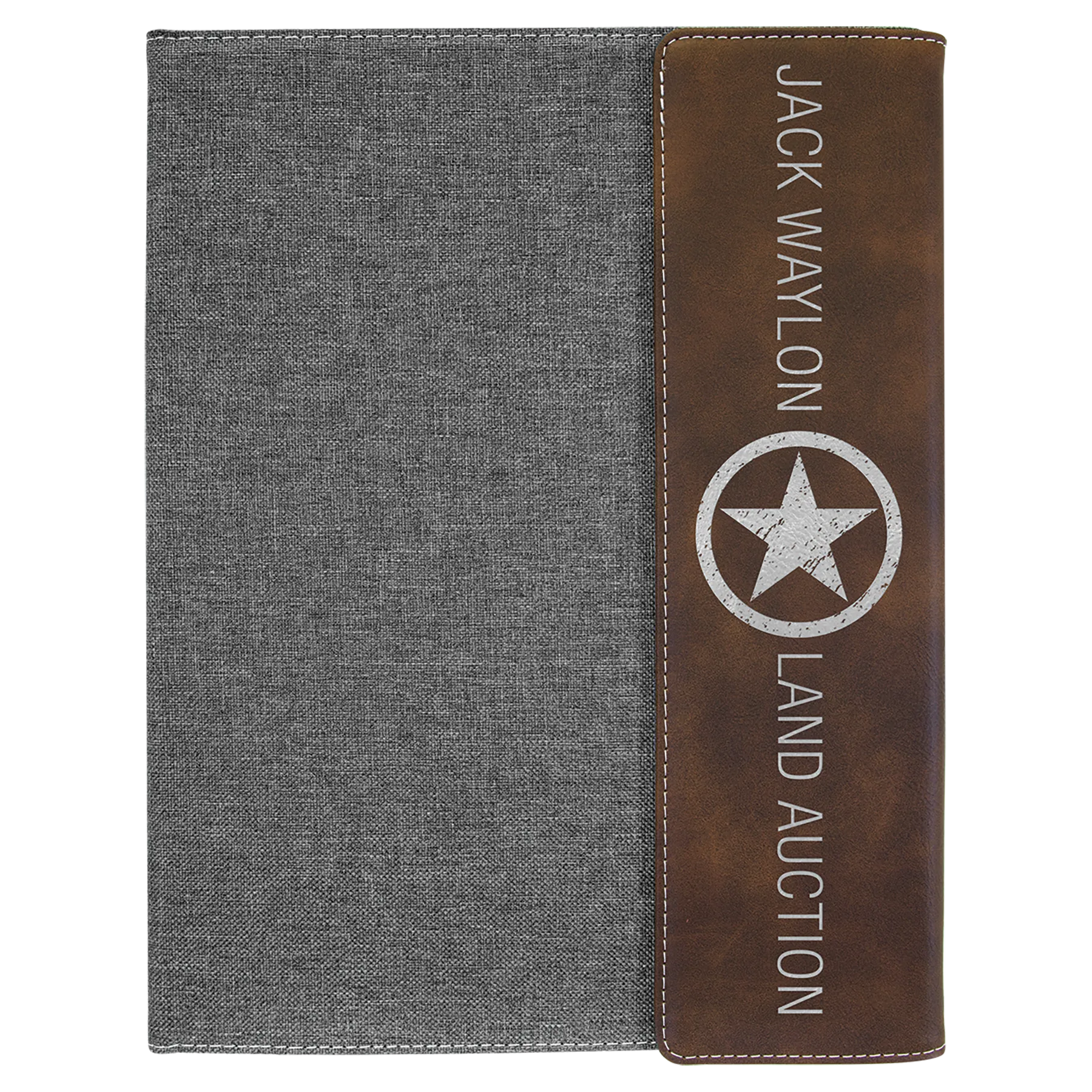 Laserable Leatherette Portfolio w/Notepad
