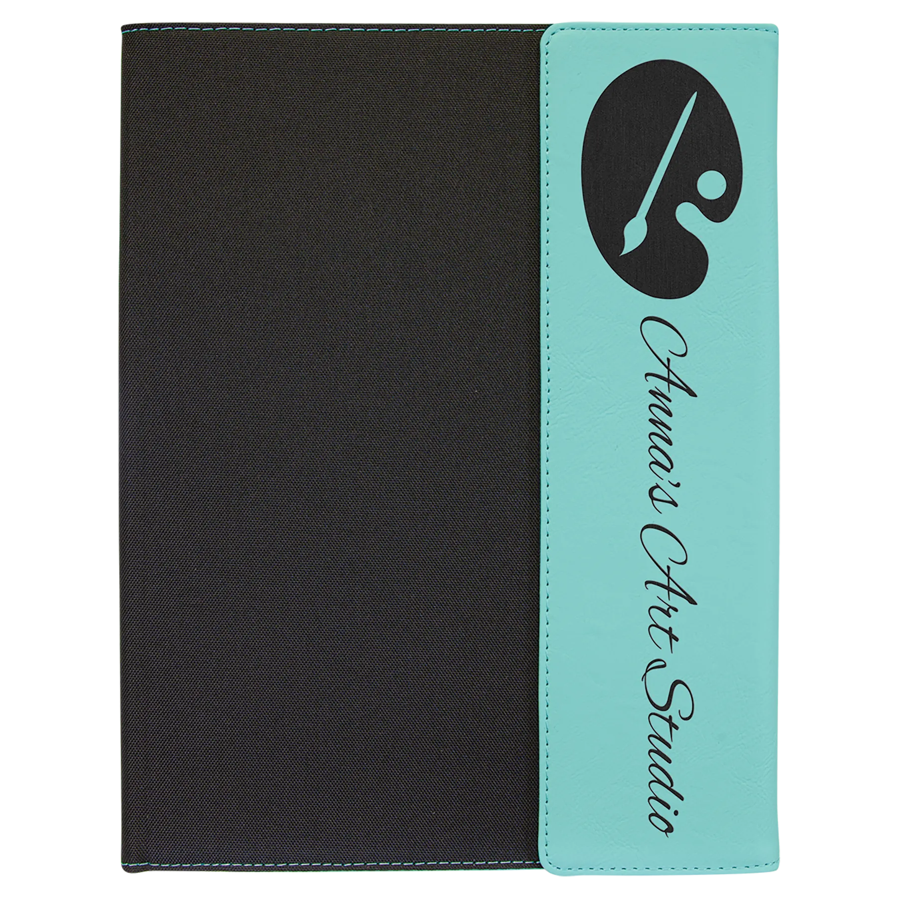 Laserable Leatherette Portfolio w/Notepad