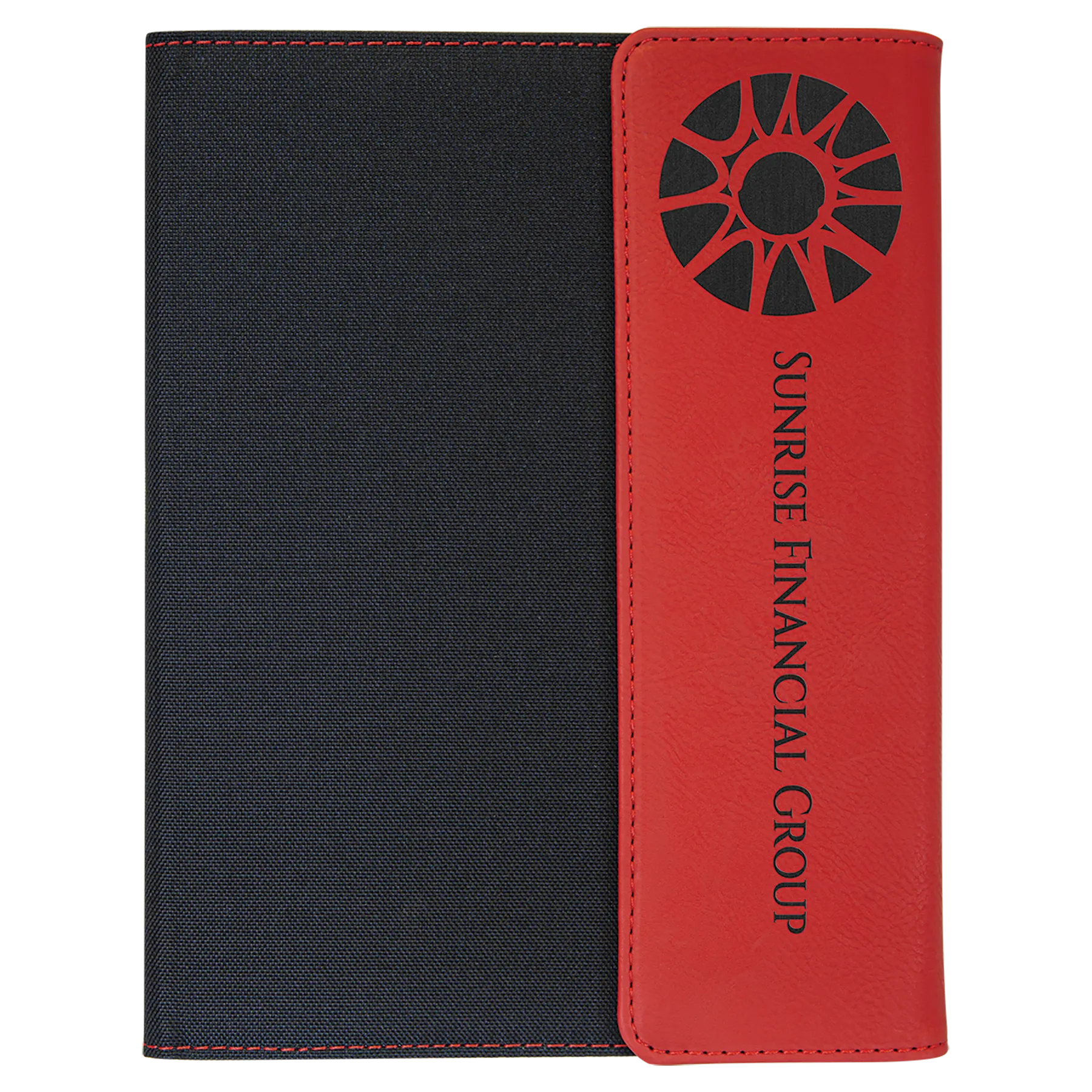 Laserable Leatherette Portfolio w/Notepad