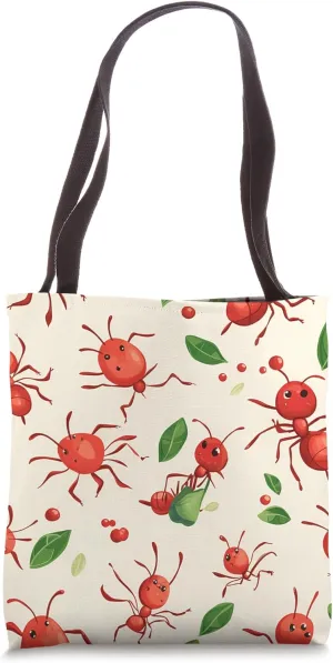 Leafcutter Ant Kawaii Animal Wildlife Pattern Decor Tote Bag