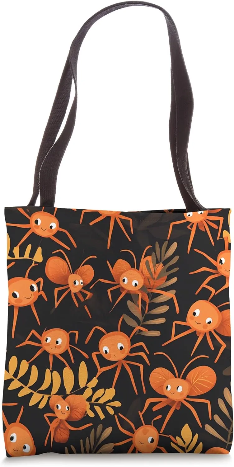 Leafcutter Ant Kawaii Animal Wildlife Pattern Decor Tote Bag