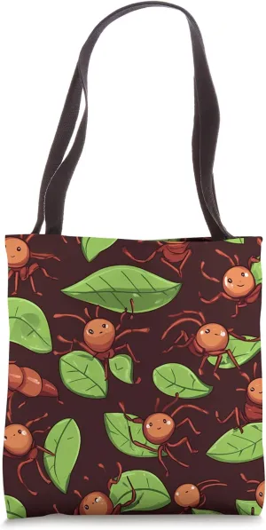 Leafcutter Ant Kawaii Animal Wildlife Pattern Decor Tote Bag
