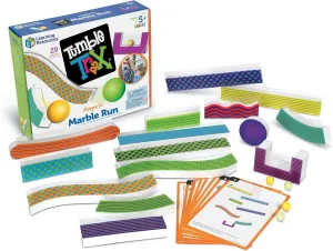 Learning Resources Tumble Trax Magnetic Marble Run - Montessori, Classroom Must Haves, Small Kinetic Magnets Balls, STEM Toys for Kids, Fine Motor Skills, Gifts for Boys and Girls, Wall Activity