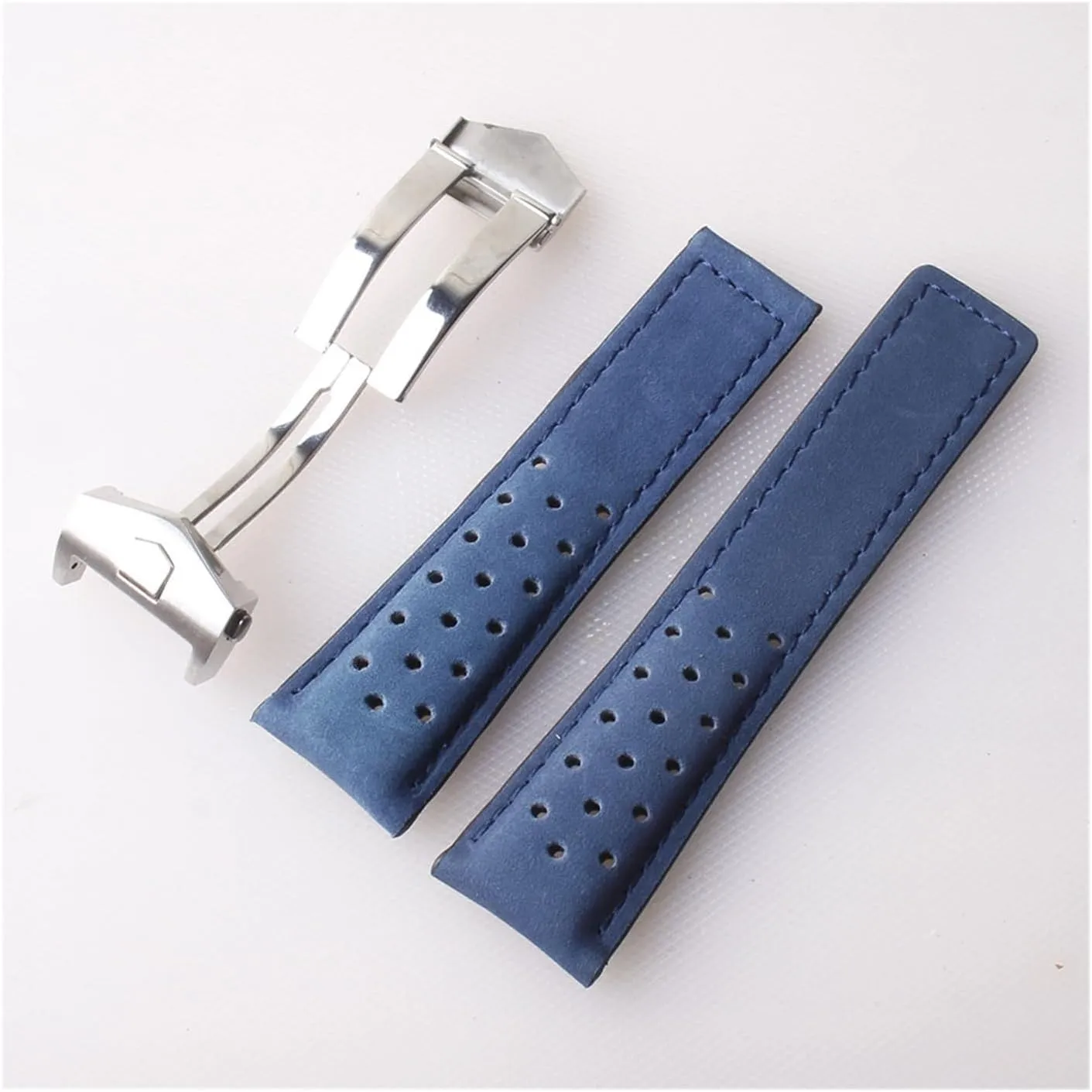 Leather Bracelet 20mm 22mm 24mm Compatible With Tag Watchband Men Wristwatch Strap Accessories Fold Stainless Steel New Buckle