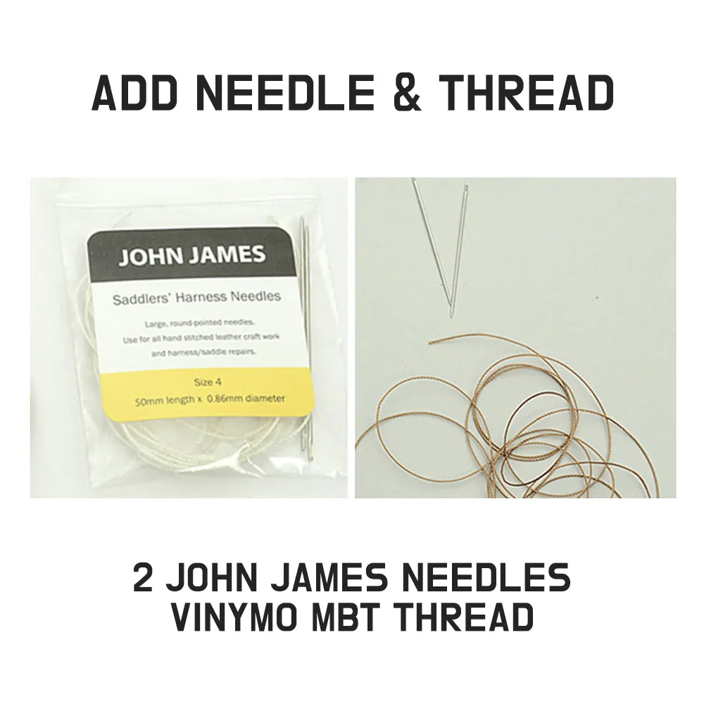 Leather Craft DIY Name Tag Making Kit Thread, needle can be added, Leather craft tools MLT-P0000DPT