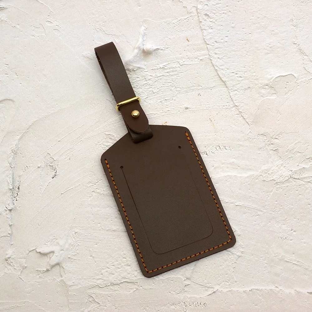 Leather Craft DIY Name Tag Making Kit Thread, needle can be added, Leather craft tools MLT-P0000DPT