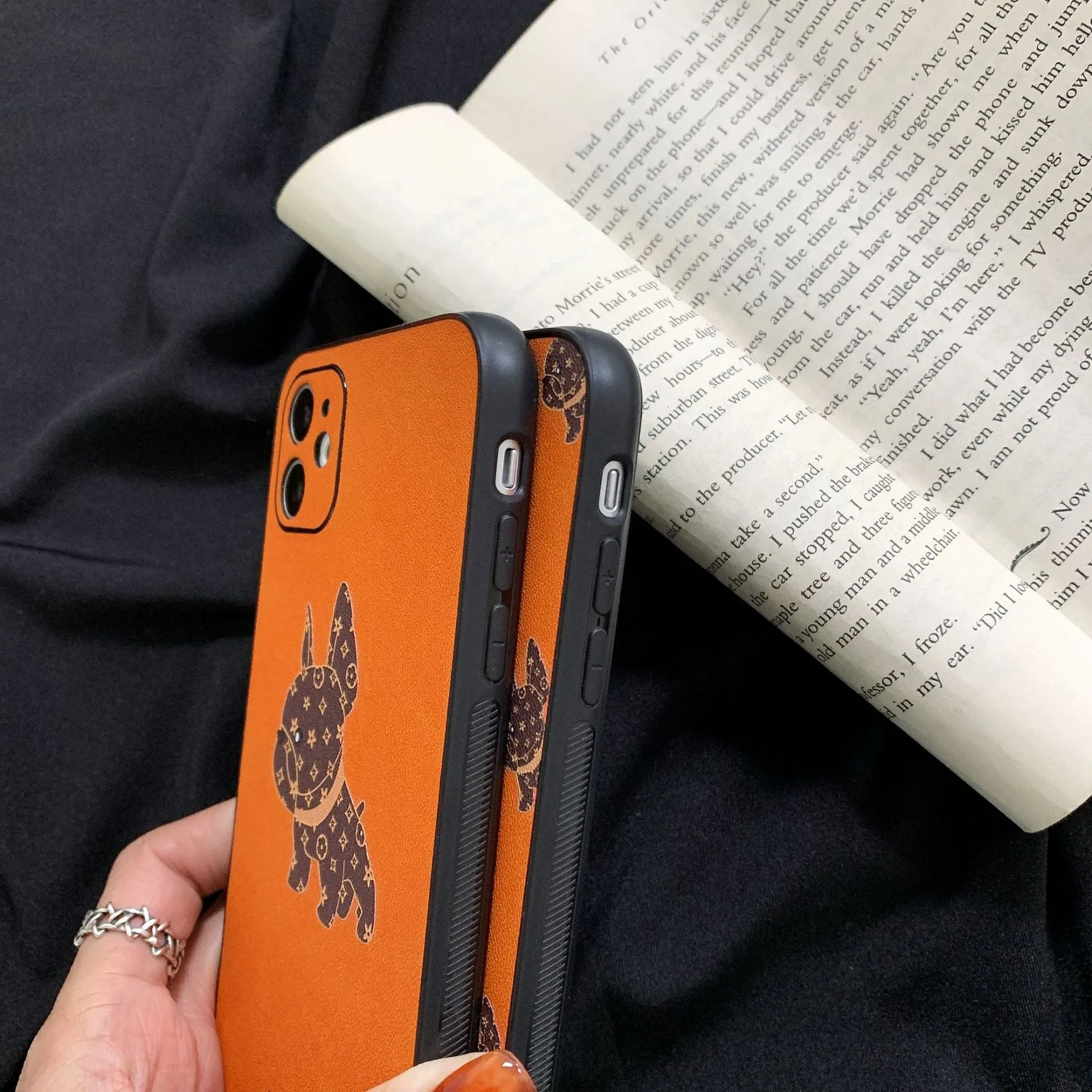 Leather French Bulldog Bulldog Iphone Case