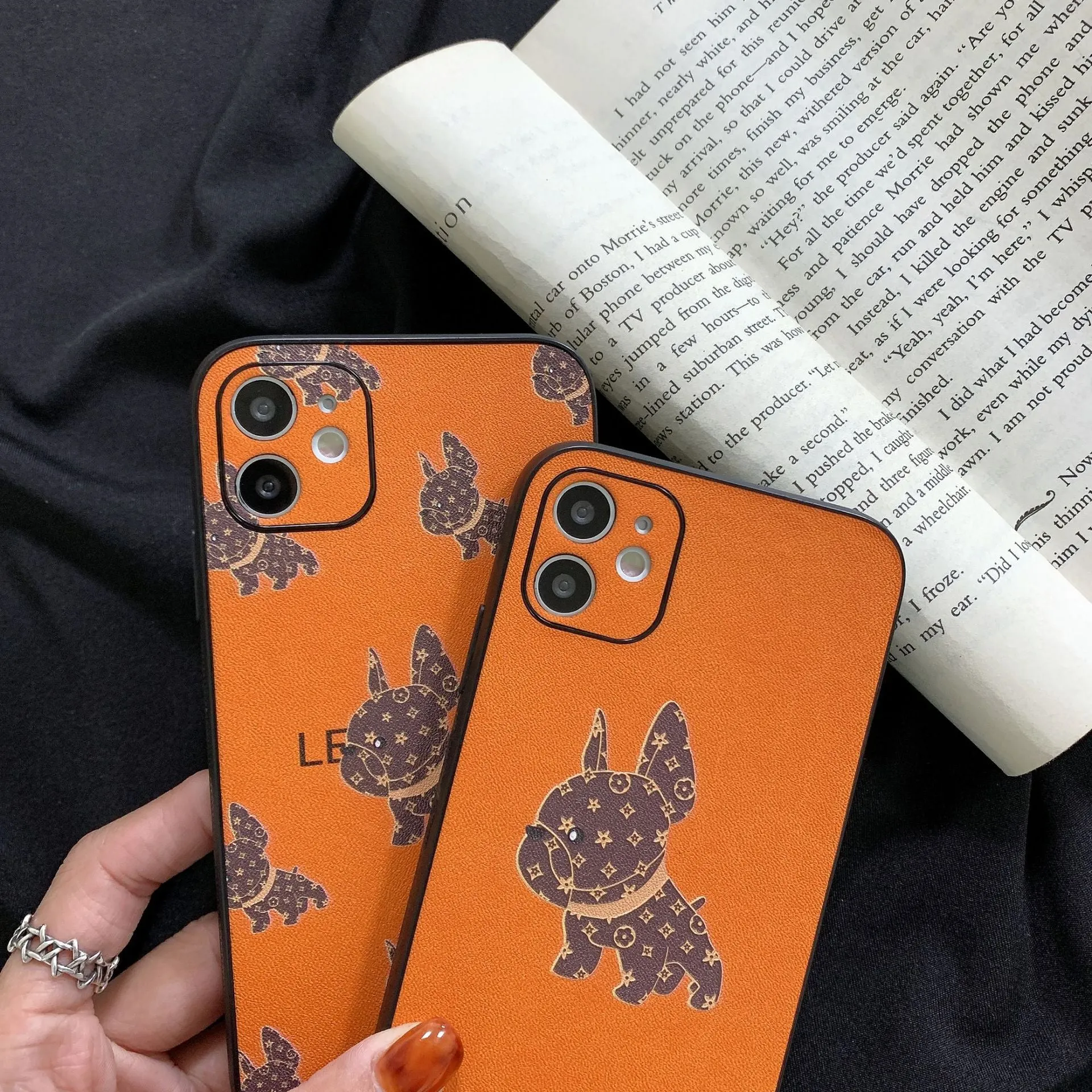 Leather French Bulldog Bulldog Iphone Case