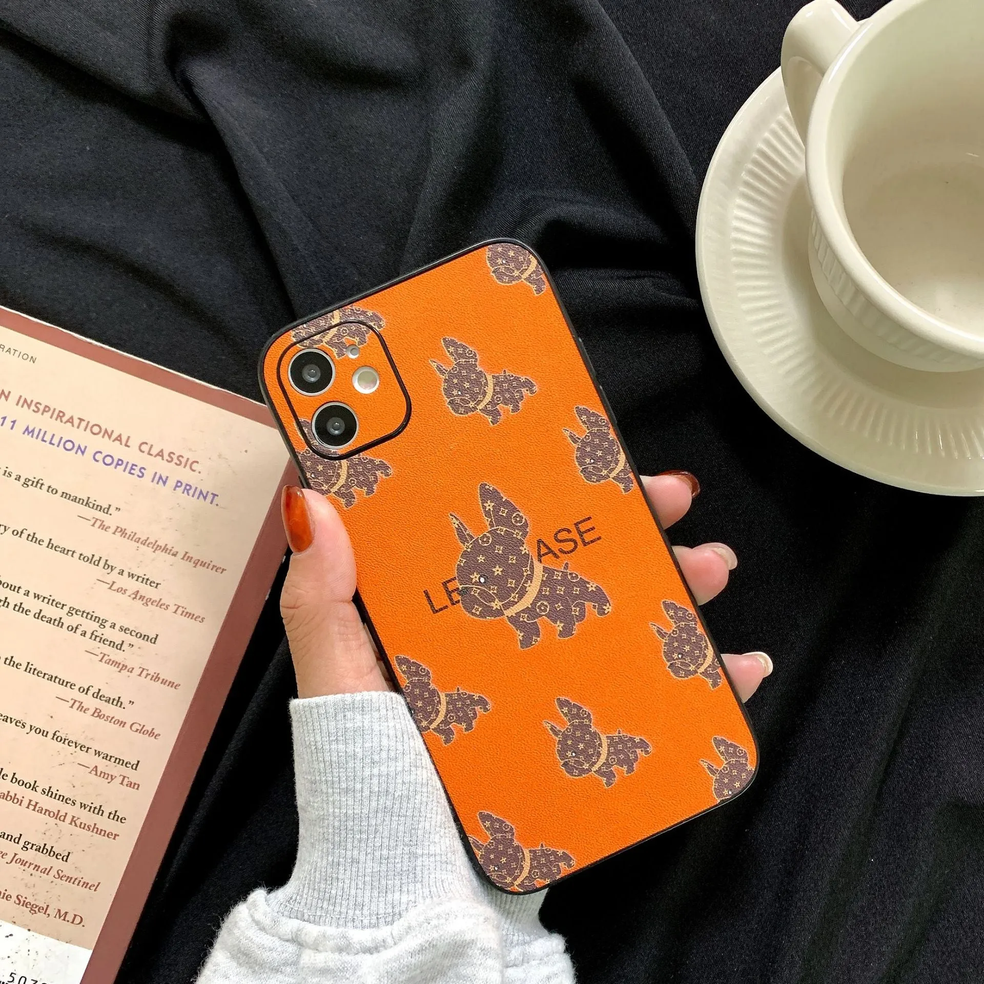 Leather French Bulldog Bulldog Iphone Case