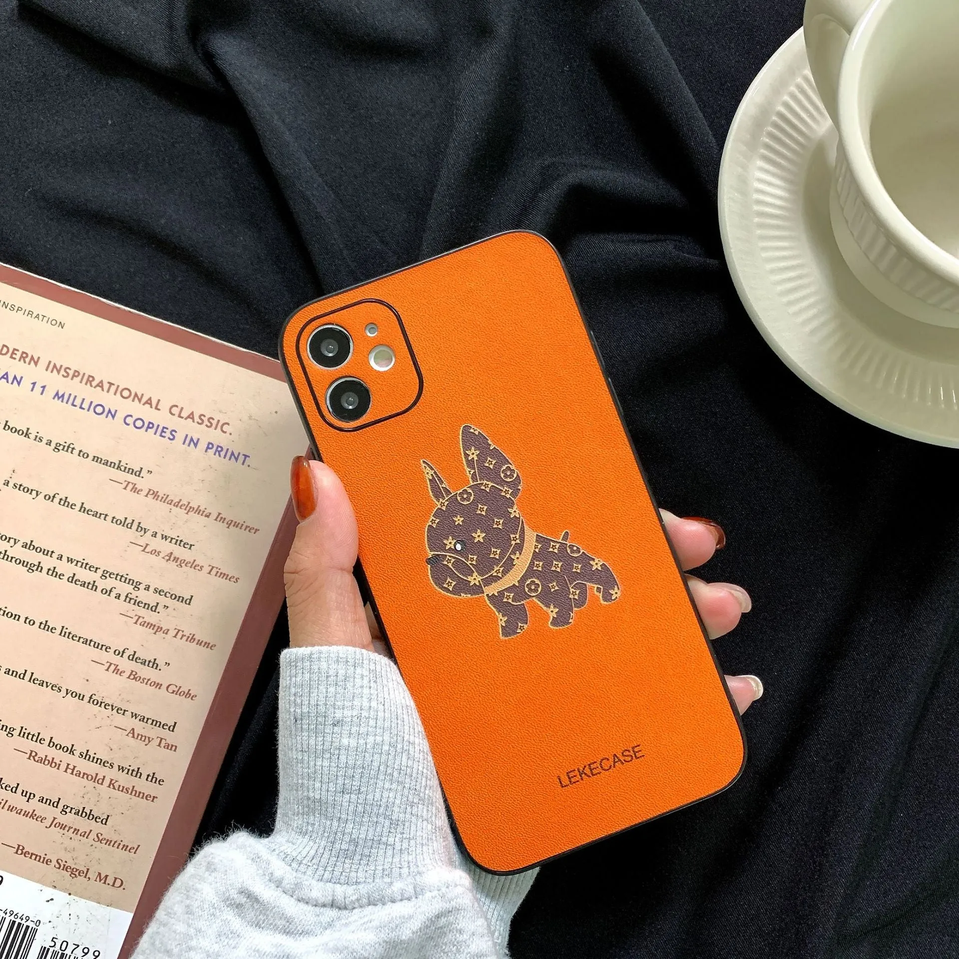 Leather French Bulldog Bulldog Iphone Case