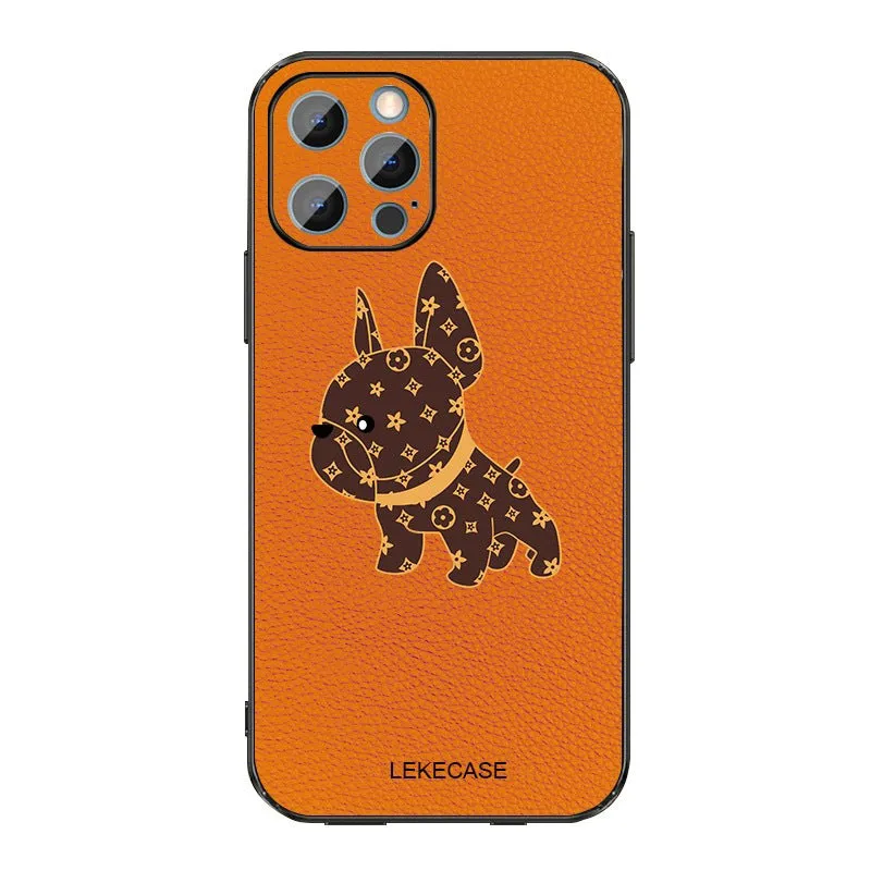 Leather French Bulldog Bulldog Iphone Case