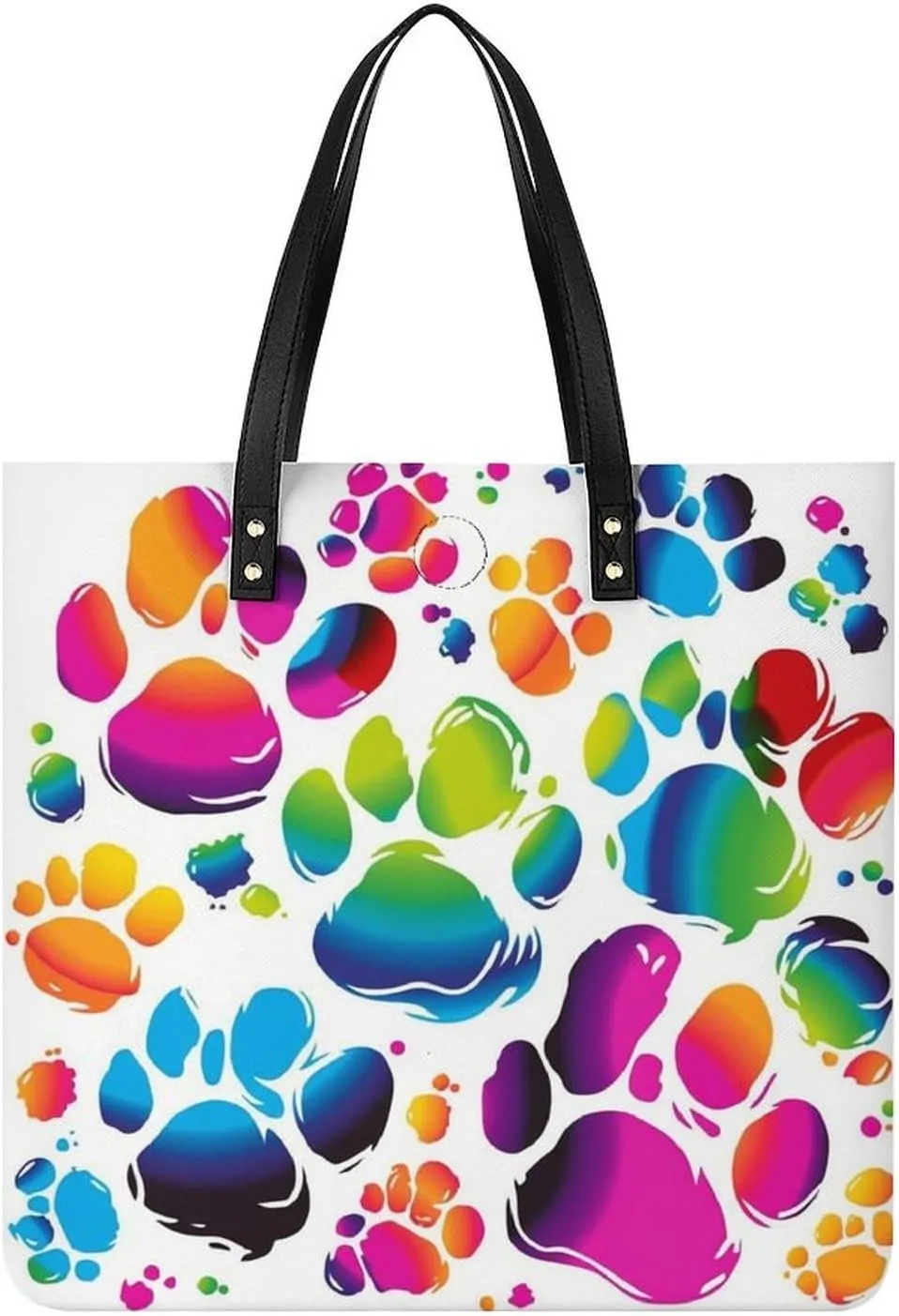 Leather Handbag for Women Tote Bag with Magnetic Buckle A Full Pizza Crossbody Bag Shoulder Bags