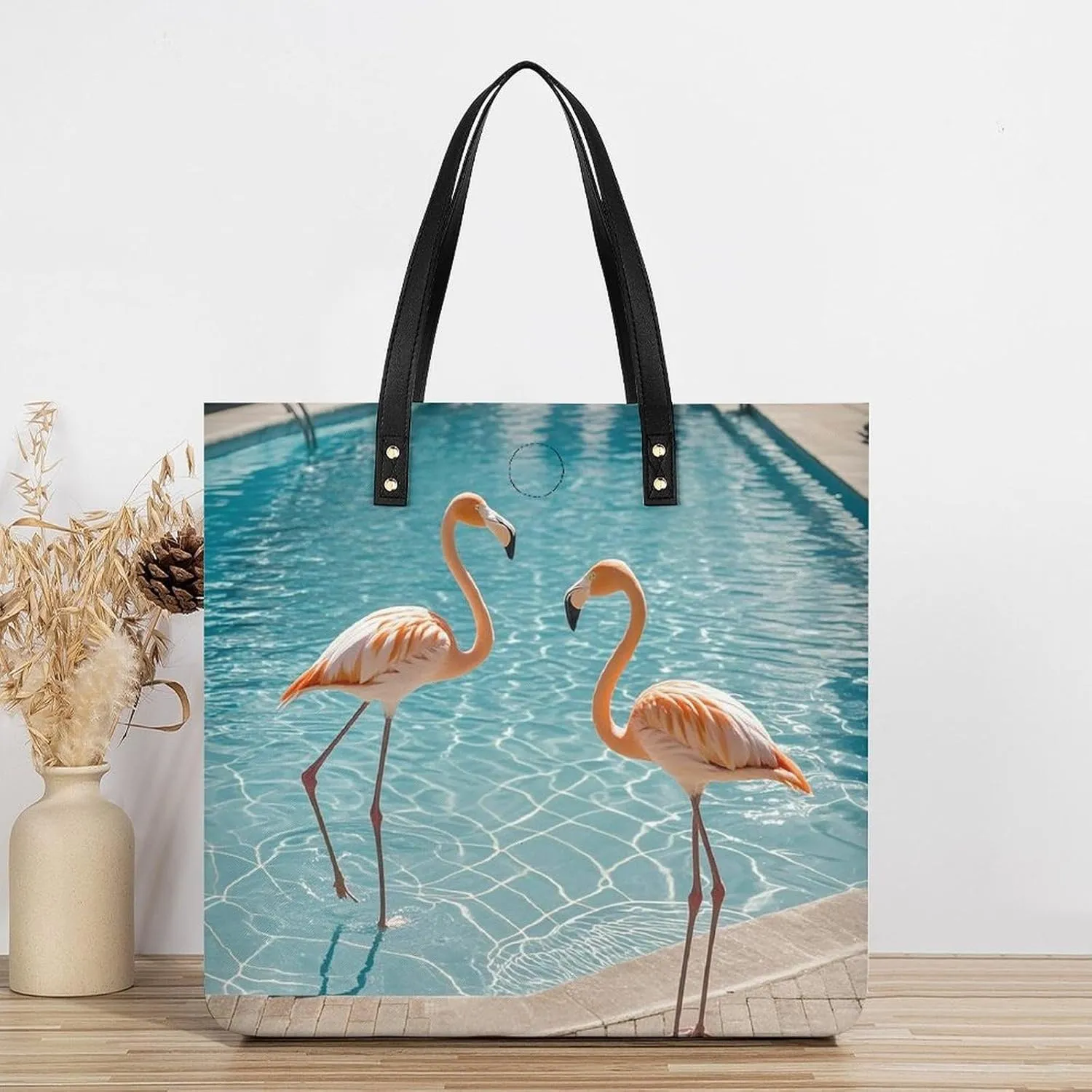 Leather Handbag for Women Tote Bag with Magnetic Buckle Angel with Blue Wings Crossbody Bag Shoulder Bags