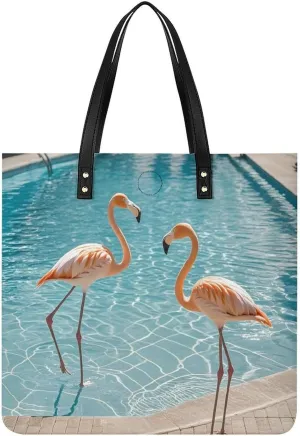 Leather Handbag for Women Tote Bag with Magnetic Buckle Angel with Blue Wings Crossbody Bag Shoulder Bags