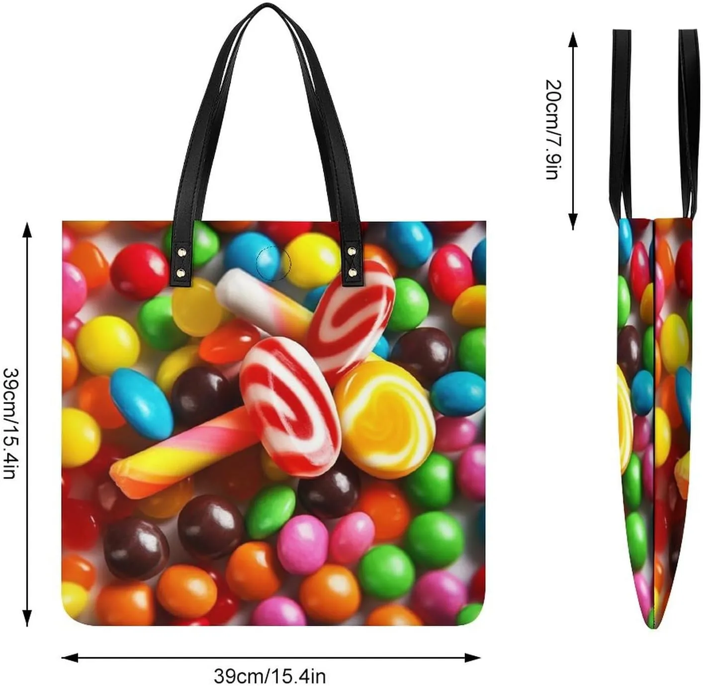 Leather Handbag for Women Tote Bag with Magnetic Buckle Dove Sun Art Crossbody Bag Shoulder Bags