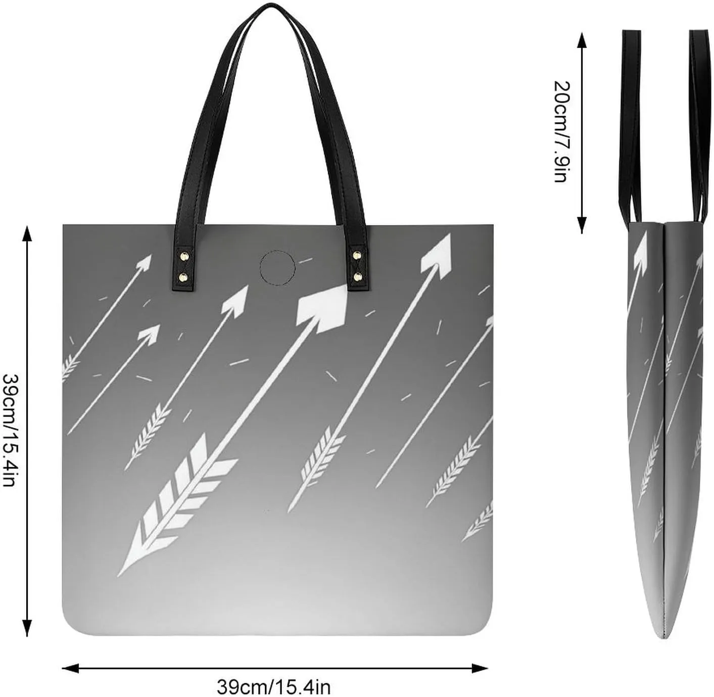 Leather Handbag for Women Tote Bag with Magnetic Buckle Hummingbirds Irises Flowers Crossbody Bag Shoulder Bags