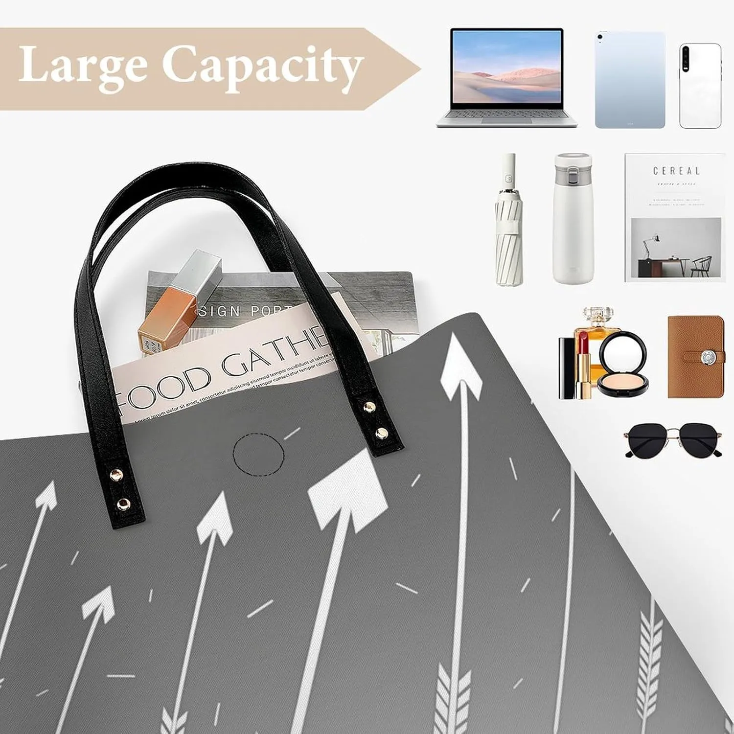 Leather Handbag for Women Tote Bag with Magnetic Buckle Hummingbirds Irises Flowers Crossbody Bag Shoulder Bags