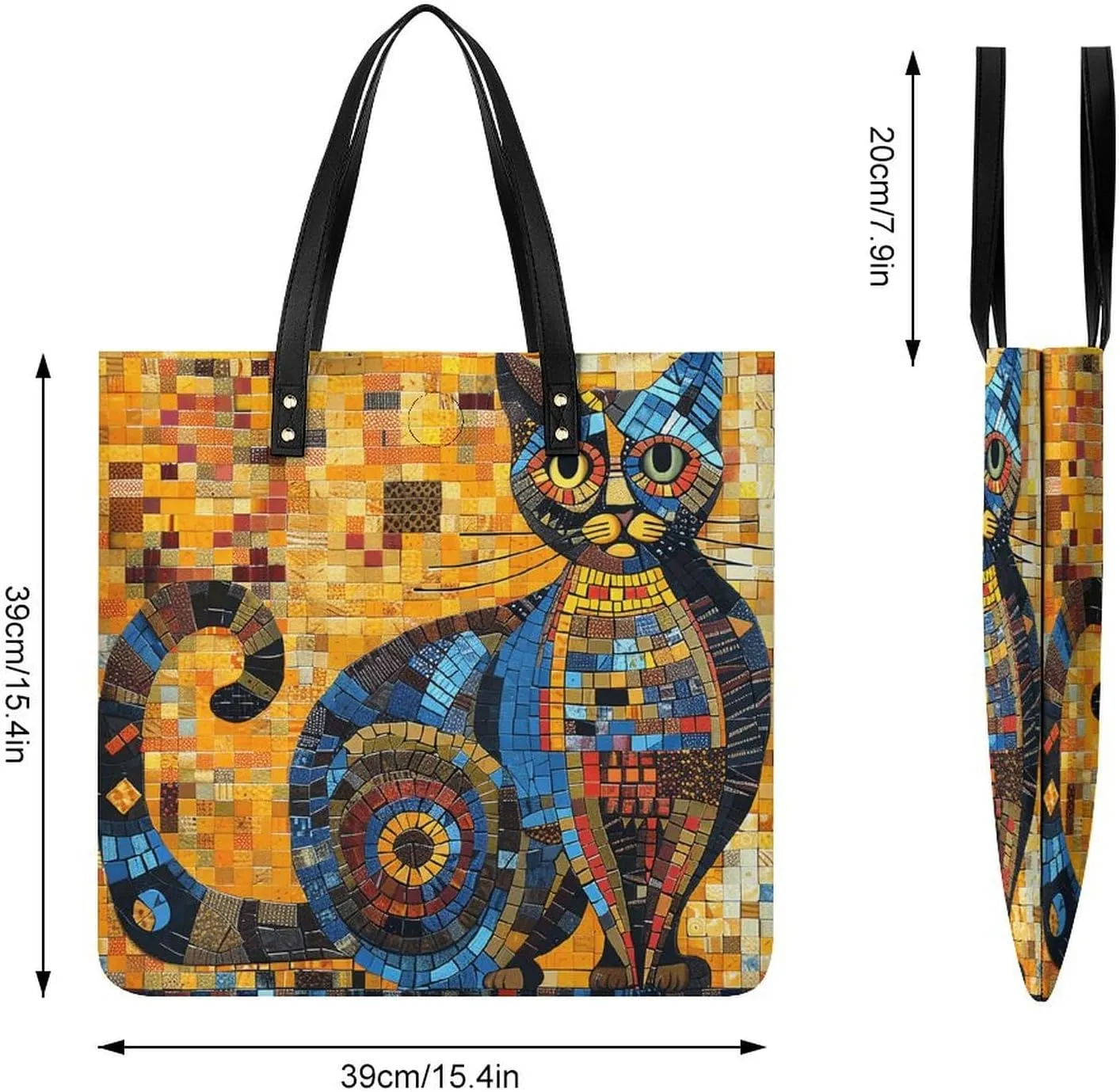 Leather Handbag for Women Tote Bag with Magnetic Buckle Louvre Museum in Paris Crossbody Bag Shoulder Bags