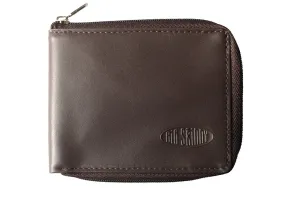 Leather Zipfold Brown