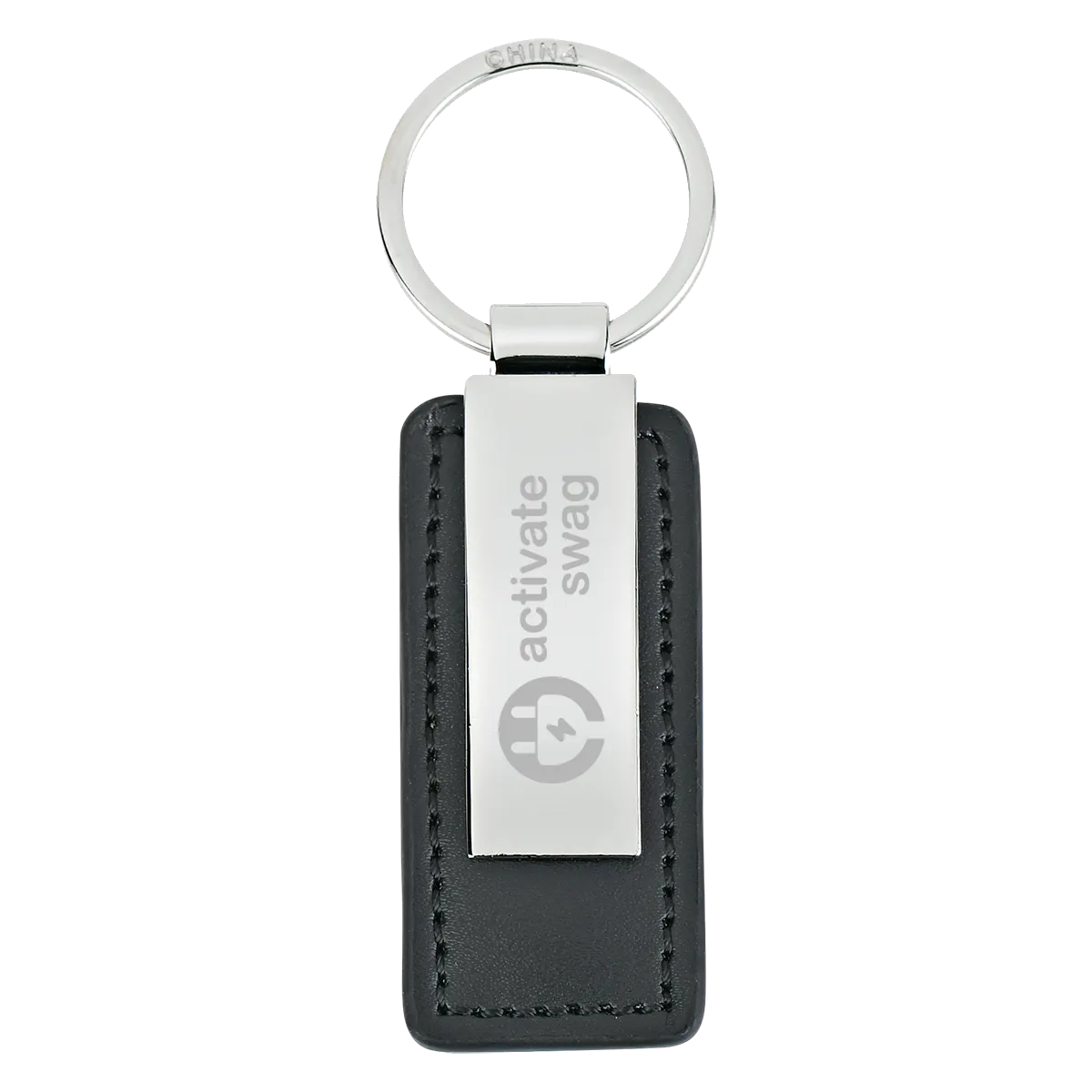 Leatherette Key Tag