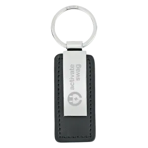 Leatherette Key Tag