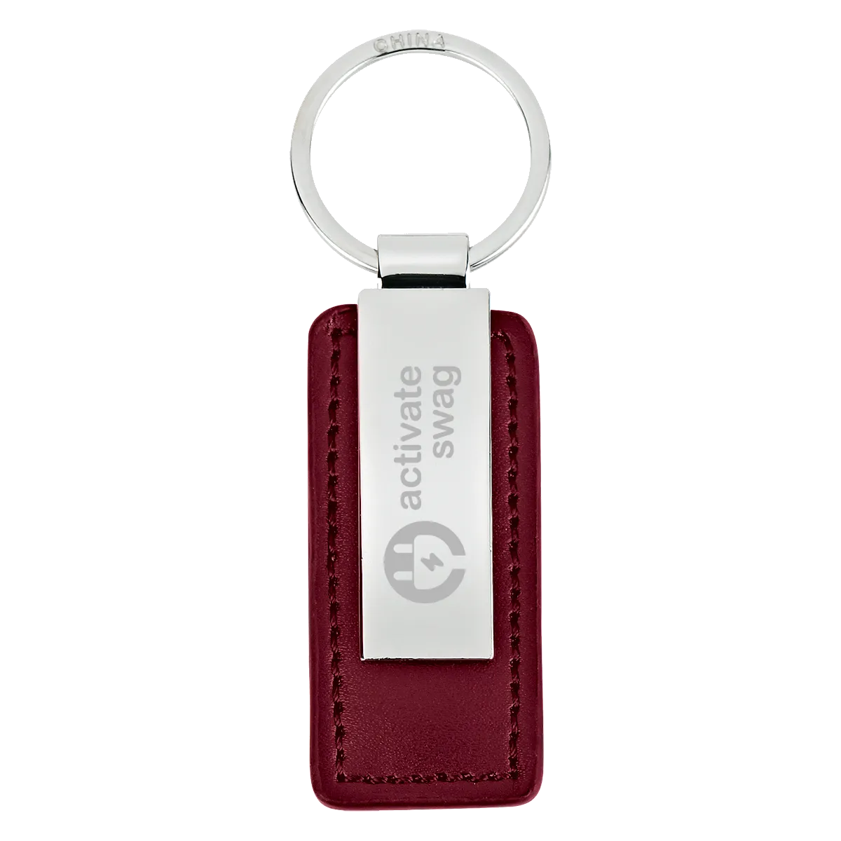 Leatherette Key Tag
