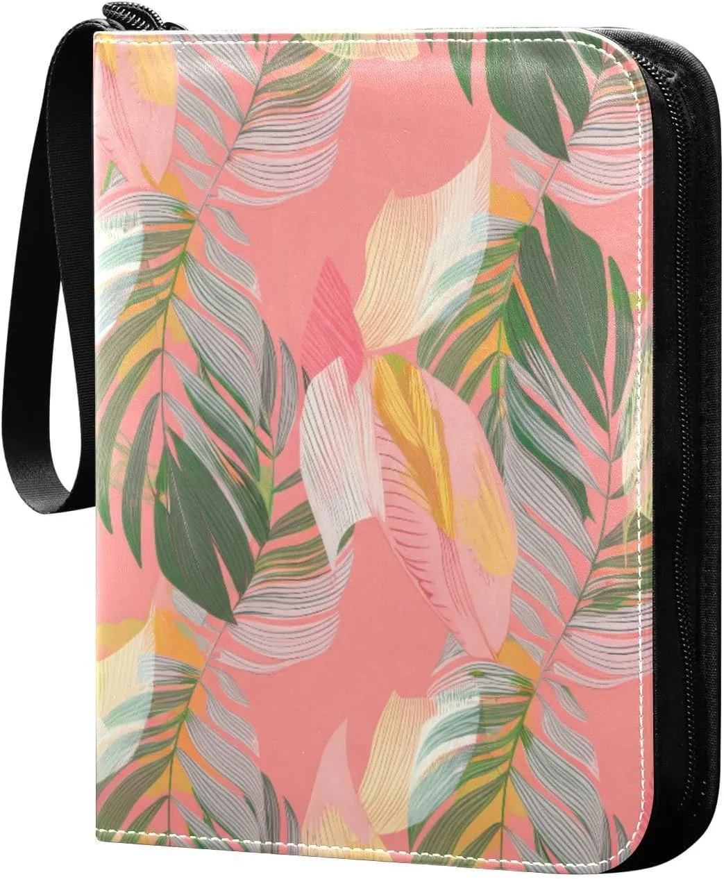 Leaves Card Binder 4 Pockets, 400 Pockets Trading Card Binder Removable Card Albums Card Holder for Games, Sports, Football, Baseball Cards