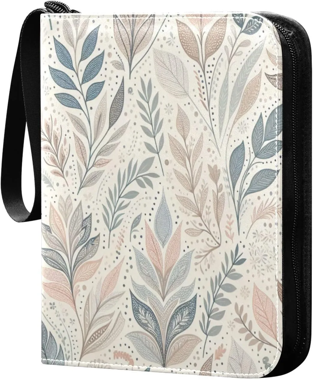 Leaves Card Binder 4 Pockets, 400 Pockets Trading Card Binder Removable Card Albums Card Holder for Games, Sports, Football, Baseball Cards