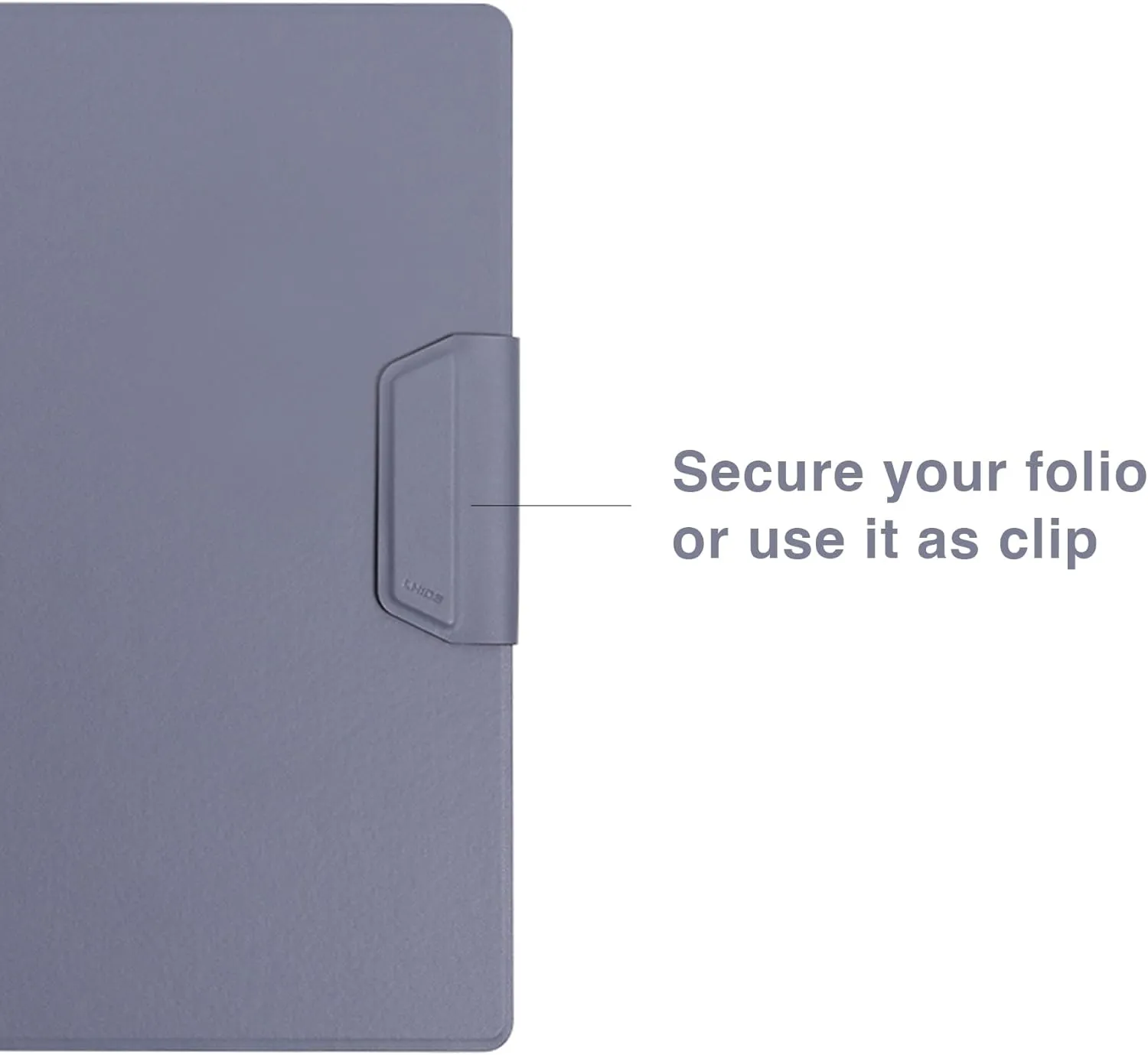 LHiDS Creative Magnetic Business Portfolio Lite Resume Padfolio Organizer with Clipboard, Paper Clip, Writing Pad, Pen/Card Holder, Magnetic Closure for Work, School and More (Sky Blue, A4/Letter)