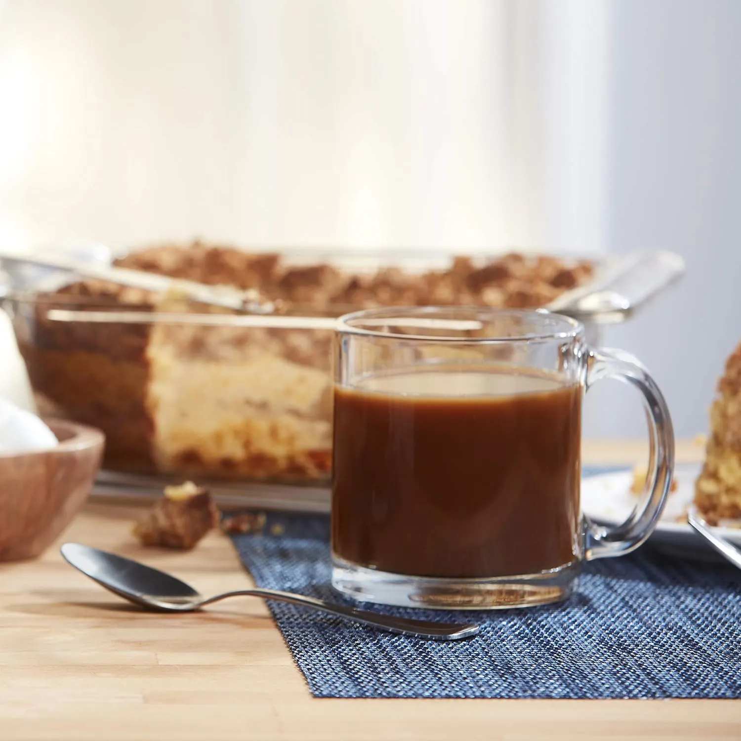 Libbey Robusta Glass Mugs, Set of 4,13 ounce