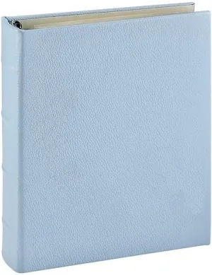 Light-Blue Leather 2-up Clear Pocket 4-Ring Album by Graphic Image - 4x6