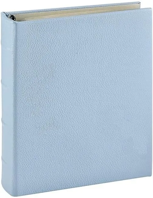 Light-Blue Leather 2-up Clear Pocket 4-Ring Album by Graphic Image - 4x6
